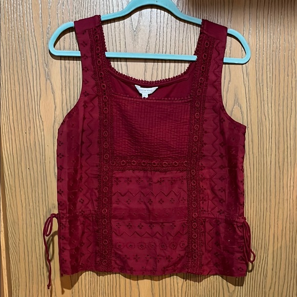Lucky Brand Tops - NWT Lucky Brand maroon Tank Top size medium